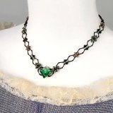 四角パーツのネックレスキット。